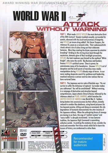 DVD NEW: World War II | Attack Without Warning - 2001 Award Winning Documentary - Picture 2 of 3