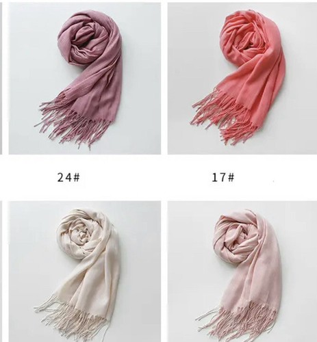 Muslim Women Head Scarf set 100% cotton rayon scarfs with flower brooch. - Picture 3 of 7