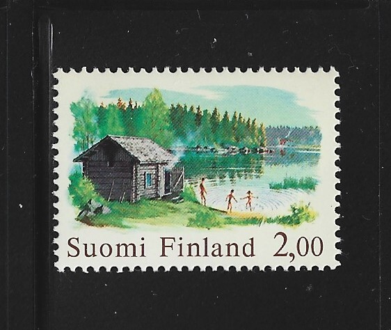FINLANDIA. Año: 1977. Tema: SERIE BASICA. SAUNA FINLANDESA.