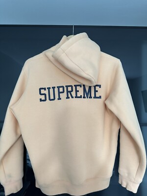 Varsity Jacket Champion Supreme Hoodie Peach Supreme Champion