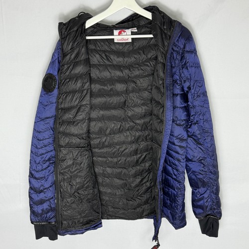 Canada Weather Gear Down Puffer Jacket Womens Size XL Blue Black Zip Pockets - Imagen 7 de 13
