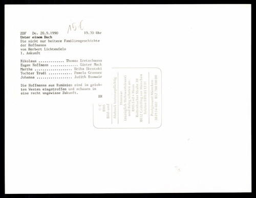 Pamela Großer und Günter Mack Original Pressefoto Original Signiert ## G 10952 - Picture 2 of 2