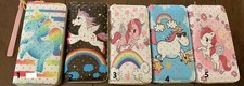 New fashion Unicorn double zipper clutch multicolor wristlet wallet purse