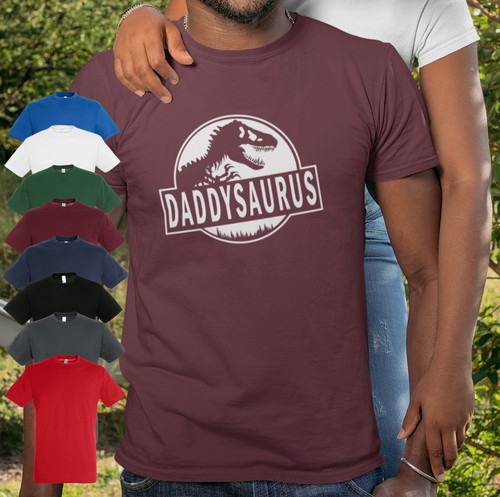 DADDYSAURUS INSPIRIERT MÄNNLICHES KURZARM T-SHIRT | GESCHENK | GEBURTSTAG | PAPA | PAPA - Bild 4 von 9