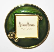 Jay Strongwater Enamel Green Mini Picture Frame or Brooch 2" for 1" Photo