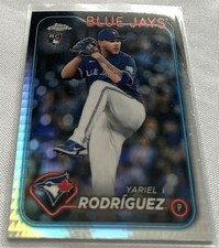 2024 Topps Chrome Update Baseball Yariel Rodriguez Blue Jays Prism Refractor RC