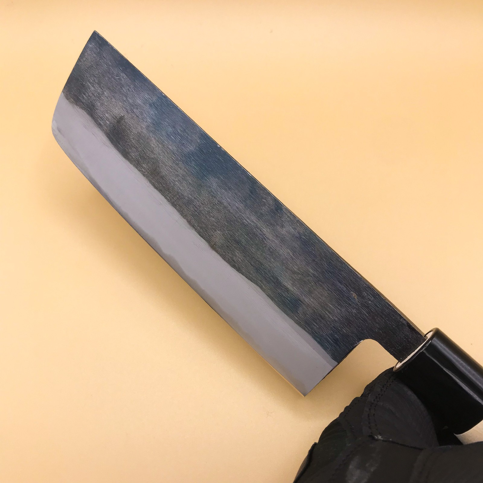 Japanese Nakiri Kitchen Knife 6.3" 160mm Aogami Blue #2 Carbon/Echizen Takefu