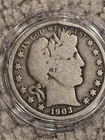 1903 Silver Barber Half Dollar From Danbury Mint Collection