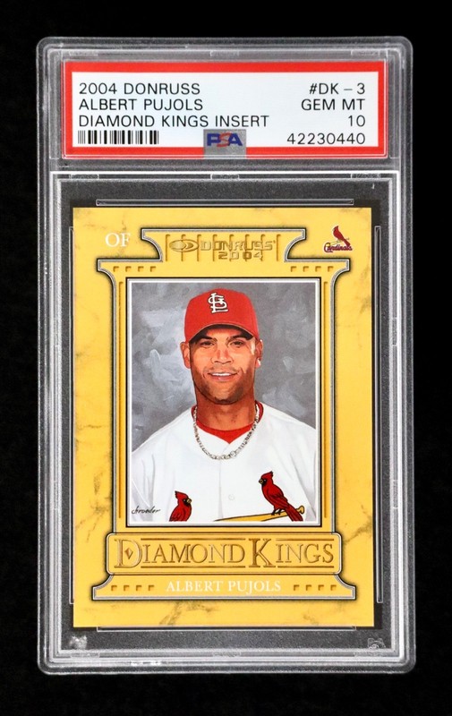 2004 Donruss Diamond Kings Albert Pujols DK-3 /2500 PSA 10 Cardinals UA2