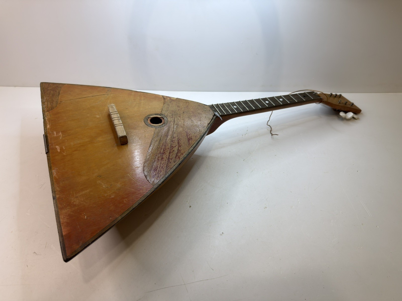 Vintage Russian Folk Balalaika Project / For Restoration / Decor