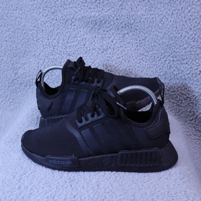 Adidas Womens 7 NMD_R1 Shoes Sneaker Black Boost