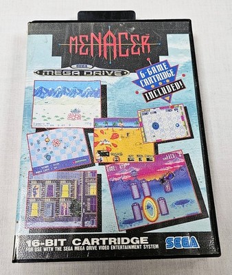Menacer Cartridge mit 6 Spielen von Sega für Sega Mega Drive auf Cartridge. Ungetestet.