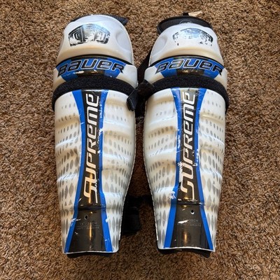Bauer Supreme ONE 35 [ 15  38cm ] Ice Roller hockey Shin Guards Pads - Used