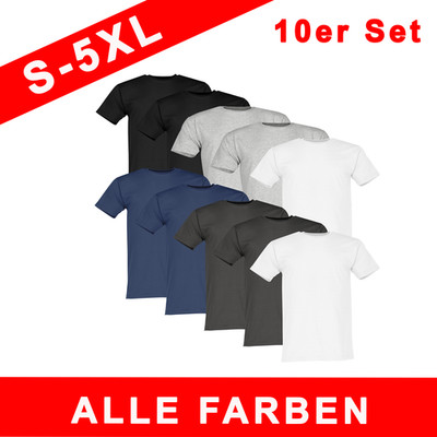 Fruit of the Loom 10er Pack Original T-Shirt Herren | S-5XL | Baumwolle