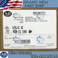 Factory Sealed NEW PLC 25A-A011N114 PowerFlex 523 2.2kW (3Hp) AC Drive AB