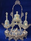Antique Silver Plate Perfume Bottle Holder Meriden Britannia — photo 1