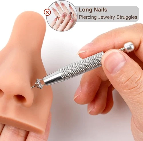 2Pcs Stainless Steel Piercing Ball Grabber Tool Set – Effortless Jewelry Changes image 4