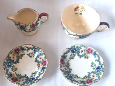 Royal Cauldon - Victoria (FloraDora) - Creamer & others - Good Condition