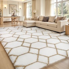 Fluffy Rugs Large Shaggy Rug Bedroom Living Room Anti Slip Soft Carpet Floor Mat