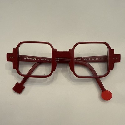 SABINE BE.. be square well 163 42mm Red Frames Unisex.  Frames Only