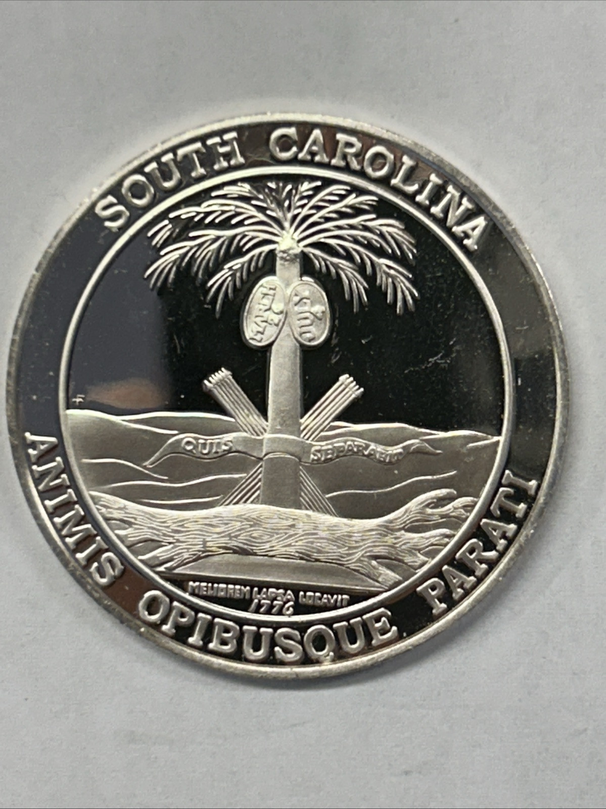 South Carolina - Animis Opibusque Parati - .67 Ounce Sterling