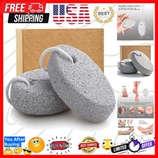 Natural Foot Pumice Stone for Feet, 2-Pack Lava Pedicure Tools Hard Skin Call...