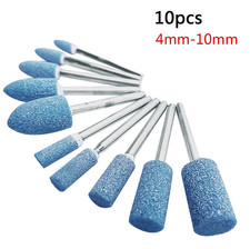 10pcs Abrasive Mounted Stone Polishing Head Set for Dremel Rotary Tools - NEW