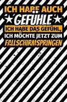 Notizbuch Liniert A5, Spruch Fallschirmspringer, Geschenkidee, Tagebuch