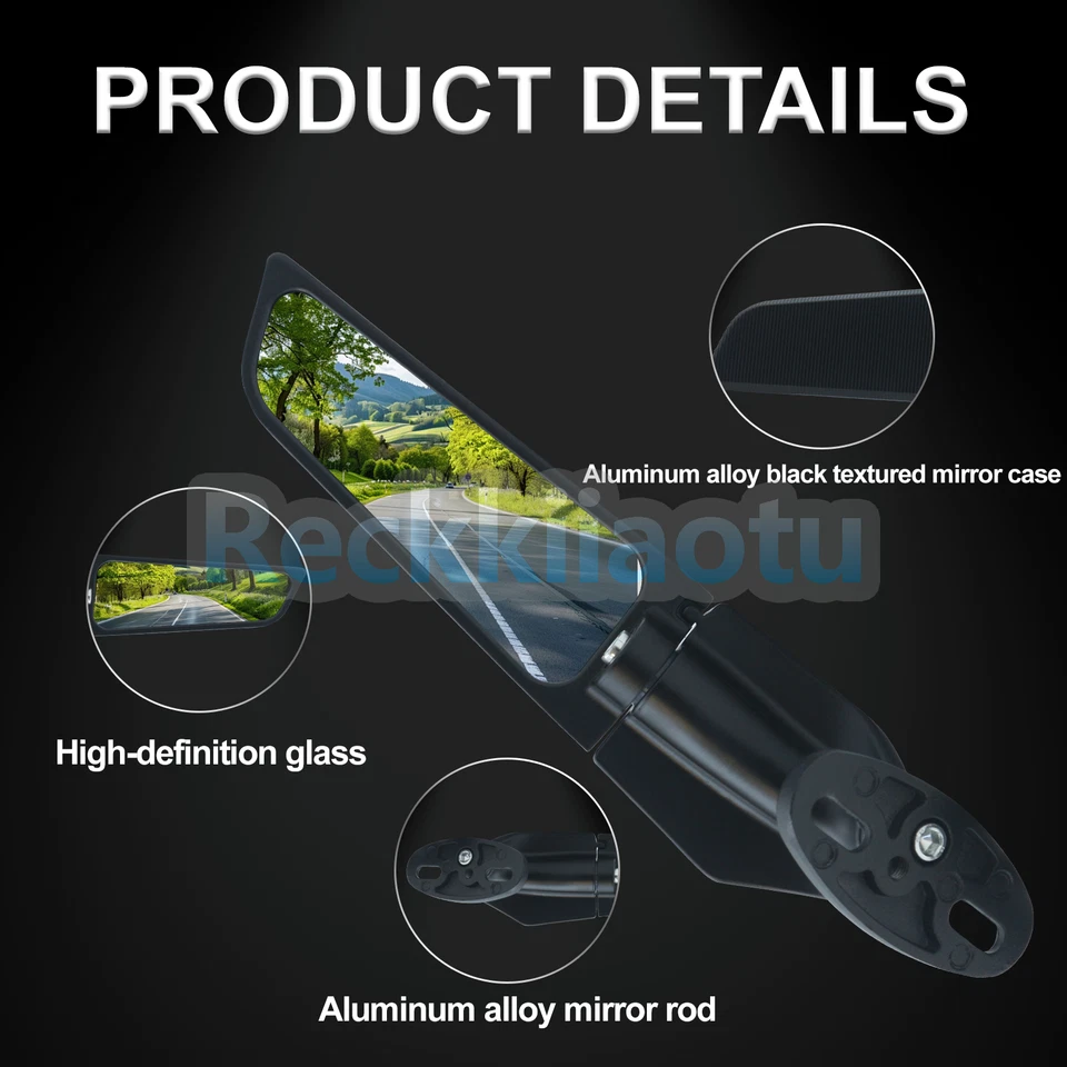 Espejos retrovisores laterales ajustables para Yamaha YZF R1 R3 R6 Foto 4 de 4