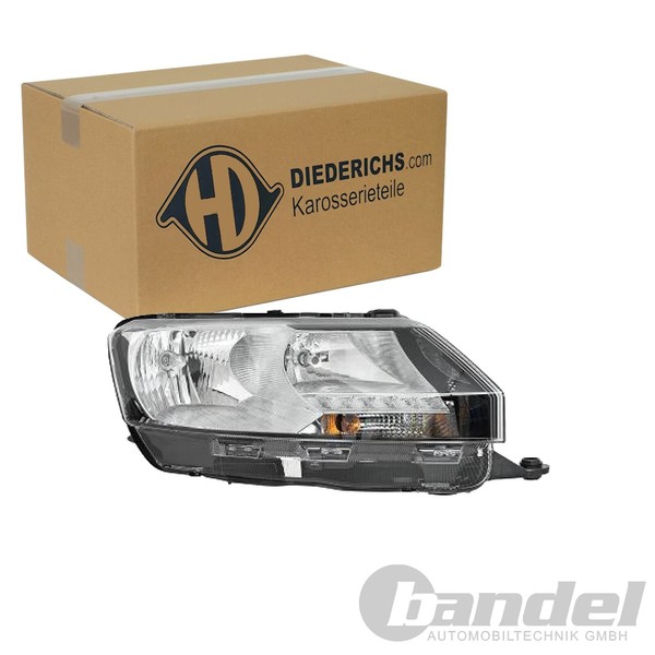 Diederichs Halogen Scheinwerfer Mit Lwr-Motor Rechts FüR Skoda Rapid | 7825180-image