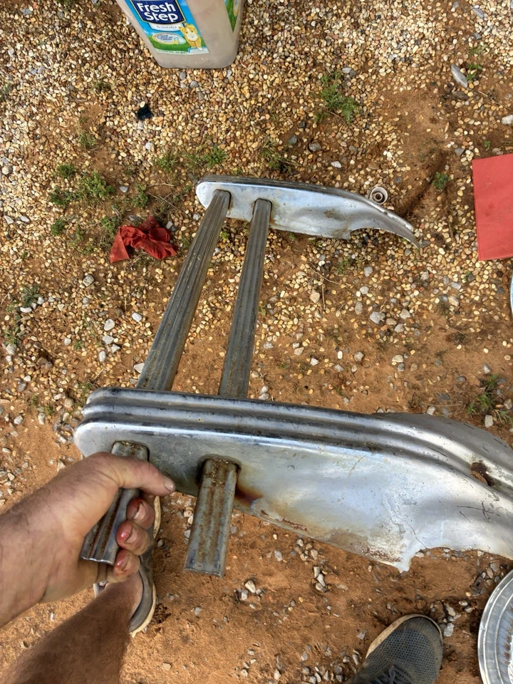 Conjunto de protector de parrilla de parachoques delantero accesorio coche camión años 40 años 50 vintage Foto 4 de 4