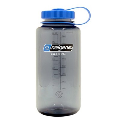 Nalgene Sustain 32oz Smoke Grey Bottle Eco Friendly BPA Free Leak Proof