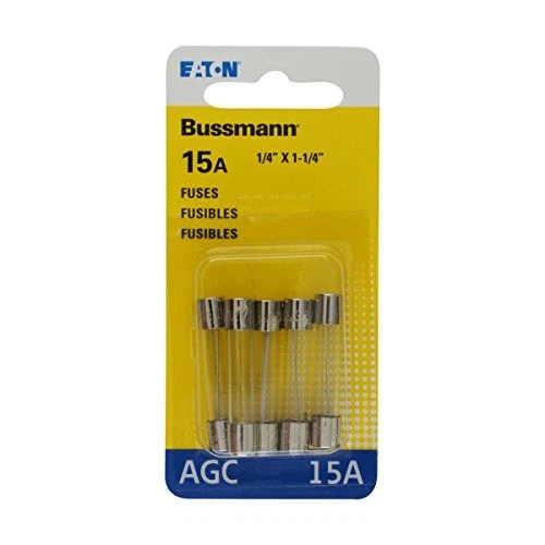 Fusibles Bussmann Bp Agc 15 Rp 5Pk Bp Agc15 Foto 2 de 4