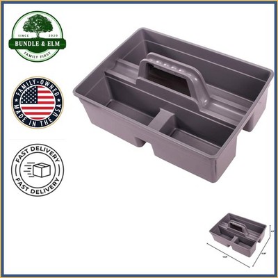 Multi-Compartment Storage Tray for Efficient Organization of Cleaning Supplies