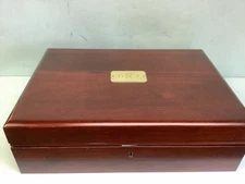 Sterling Silver Flatware Storage Chest with Brass Handles 20 1/2 X14 1/2 X6 1/4