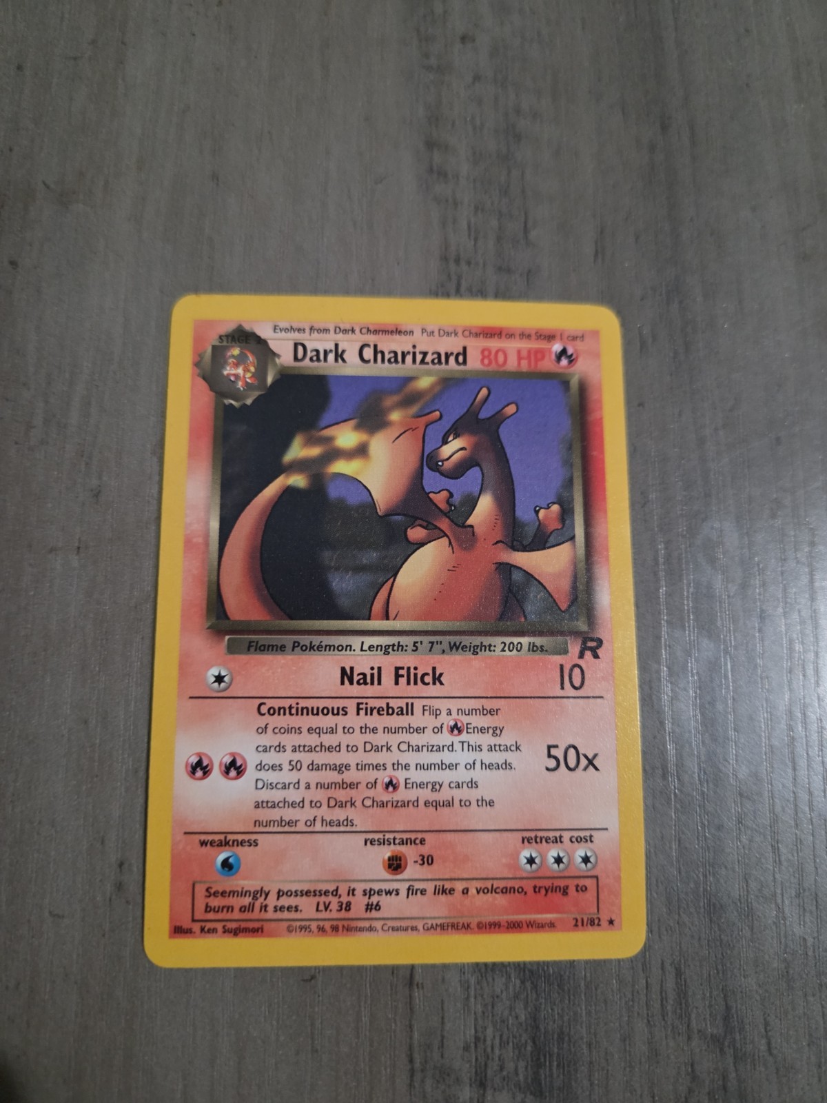 Dark Charizard 21/82 Team Rocket Regular