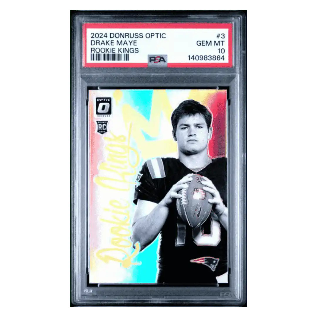 Drake Maye PSA 10 2024 Panini Donruss Optic Rookie Kings Case Hit Card #3
