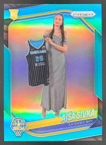 Ajsa Sivka 2025 Panini WNBA Prizm Teal Prizm RC Sky /49
