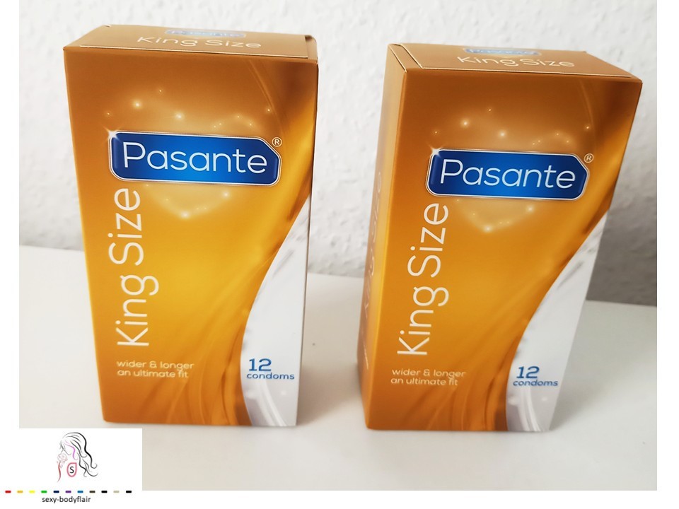 ♥ 24 Pasante Kondome King Size 60mm XL 2 x 12er Extra Gross Condome