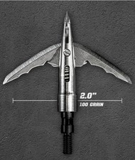 Beast Titanium  Broadheads 2" Cut, 2 Blade, 100 gr, 3pk