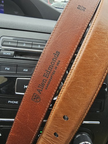 Allen Edmonds "WIDE BASIC" Men's Dress Belt #14884 Size 36 Coffee USA - Picture 8 of 8