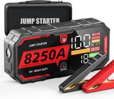 Heavy Duty Truck Battery Booster Pack Jump Starter Box Portable 8250Amps Power