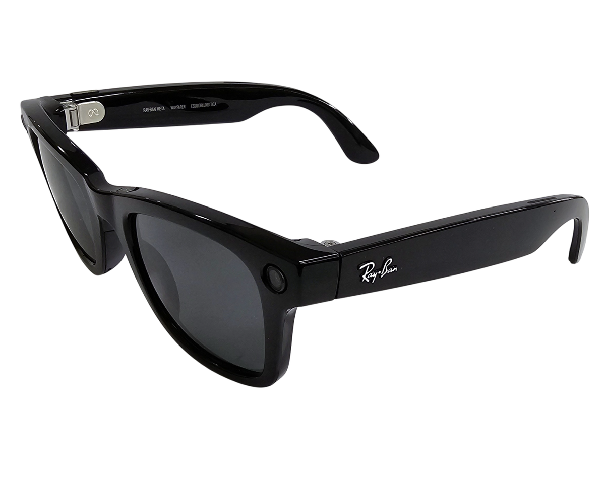 RAY-BAN Meta Wayfarer Shiny Black AI Glasses RW4006 601/71 | eBay