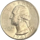 1947 S MS 66 SILVER Quarter Dollar Coin PCGS, 50c, 90% Silver