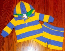 POLO RALPH LAUREN AUTHENTIC BABY BOYS ORIGINAL NEW 2Pc SHORTS SET Size 6M, NWT
