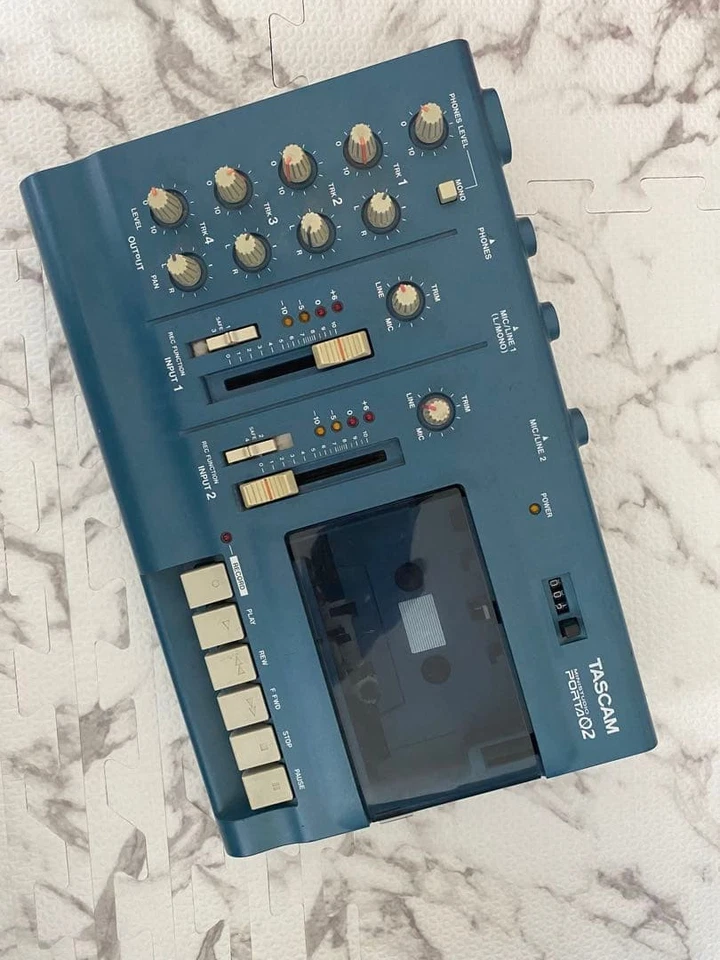 TASCAM PORTA 02 Ministudio Cassette Multitrack Recorder Tested Works Japan Used - Image 2 of 4