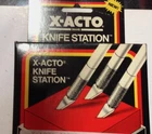 New X-ACTO X3801 Knife Station for Safe Storage Plus Protects and Cleans Blades