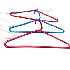 Vintage Assorted Tubular Hangers Multicolor Set of 27