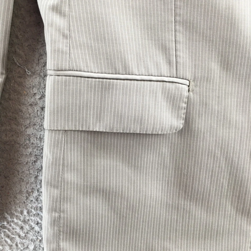 Pronto Uomo Signature Coat Blazer Jacket Mens 41 Regular Gray Wool Long Sleeve - Image 4 of 4