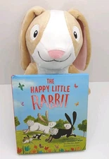 New Kohl's Cares "The Happy Little Rabbit" Plush with Book 9" Plush Stuffed Toy